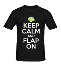 Мужская футболка Keep Calm & Flap On