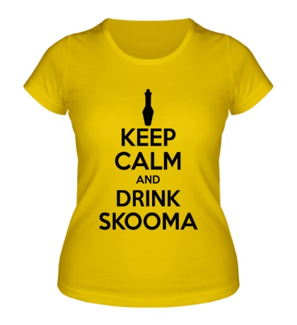 Женская футболка Keep Calm & Drink Skooma