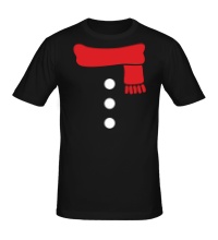 Мужская футболка Костюм снеговика