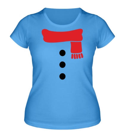 Женская футболка Костюм снеговика