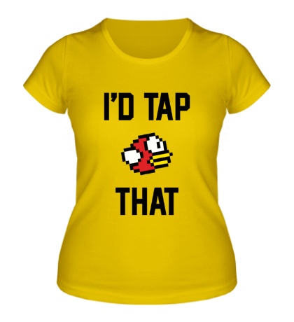 Женская футболка Flappy Bird: Id Tap That