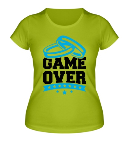 Женская футболка Wedding: Game Over