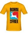 Мужская футболка «Born to be free» - Фото 1