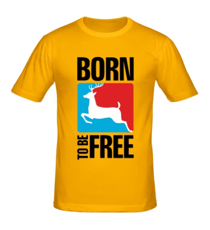 Мужская футболка «Born to be free»