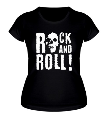 Купить женскую футболку Rock and roll