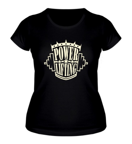 Женская футболка Powerlifting GYM Glow