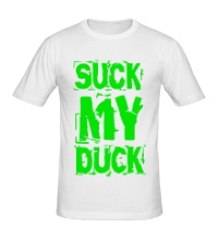Мужская футболка Suck my duck