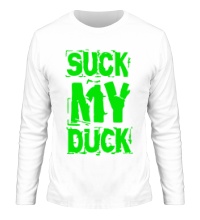 Мужской лонгслив Suck my duck