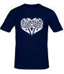 Мужская футболка «Кельтские узоры в виде сердца» - Фото 1