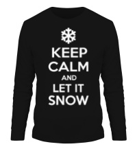 Мужской лонгслив Keep calm and let it snow