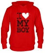 Толстовка с капюшоном «I love my Boy» - Фото 1