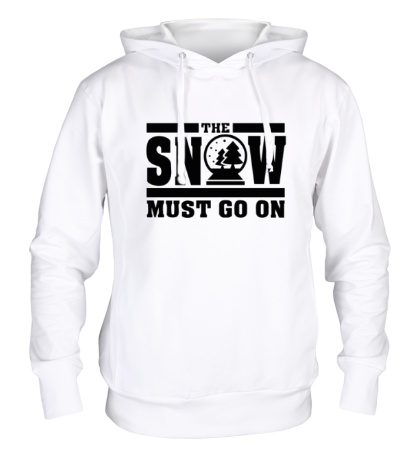 Толстовка с капюшоном «The snow must go on»