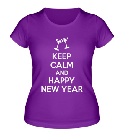 Женская футболка Keep Calm & Happy New Year