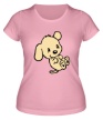 Женская футболка «Маленький щенок» - Фото 1