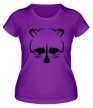 Женская футболка «Хитрый енот» - Фото 1