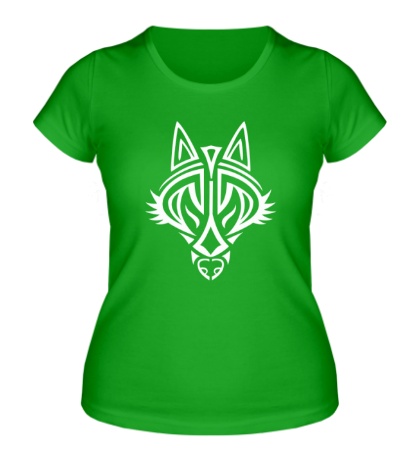 Женская футболка «Волчий символ»