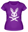 Женская футболка «Кролик-пират» - Фото 1