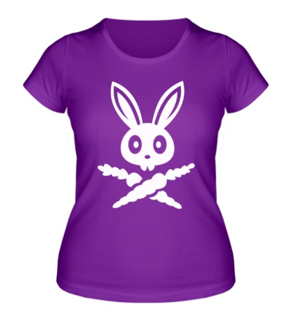 Женская футболка Кролик-пират