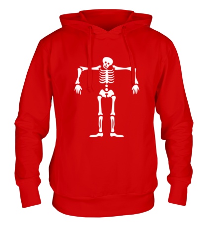 Толстовка с капюшоном «Скелет марионетка»