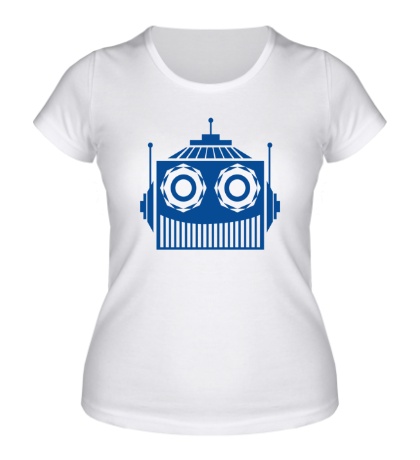Женская футболка «Голова робота»