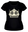 Женская футболка «Голова робота свет» - Фото 1