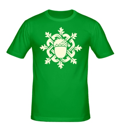 Мужская футболка «Кельтский желудь, свет»
