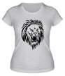 Женская футболка «Рычащий лев» - Фото 1