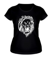 Женская футболка Рычащий лев