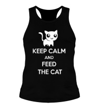 Мужская борцовка Keep Calm & Feed the Cat