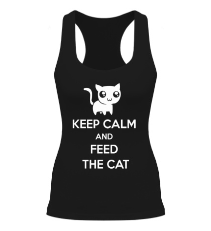 Женская борцовка Keep Calm & Feed the Cat