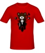 Мужская футболка «Медведь на мотороллере» - Фото 1