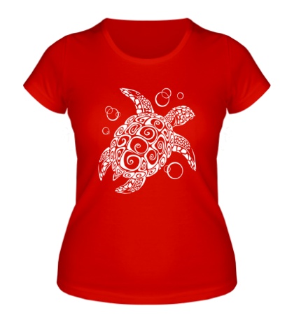 Женская футболка «Морская черепашка»
