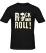 Мужская футболка «Rock and Roll Glow» - Фото 1