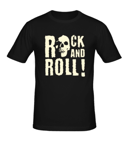 Мужская футболка Rock and Roll Glow