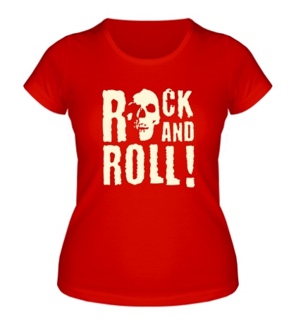 Женская футболка Rock and Roll Glow