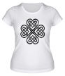 Женская футболка «Клевер из кельтских узоров» - Фото 1