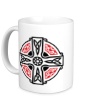 Керамическая кружка «Кельтский крест с узорами» - Фото 1