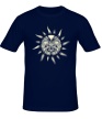 Мужская футболка «Круговорот солнца, свет» - Фото 1