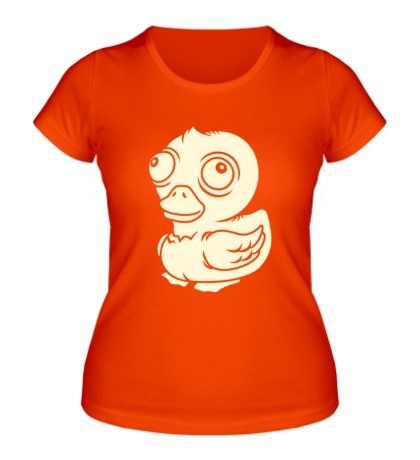 Женская футболка Чокнутая утка, свет