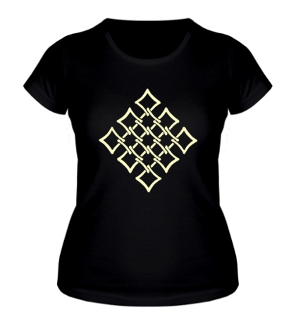 Женская футболка «Орнамент сетка свет»