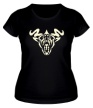 Женская футболка «Рогатый демон свет» - Фото 1