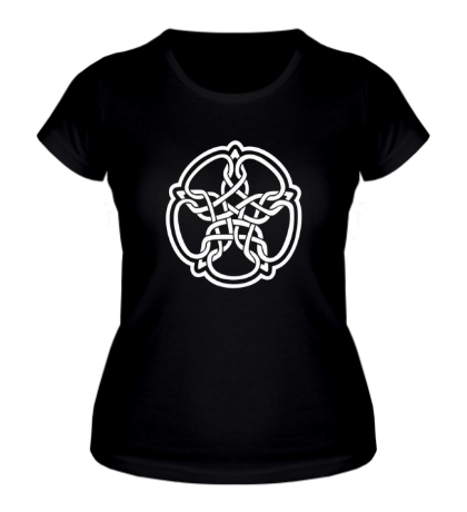 Женская футболка «Звезда в стиле кельтских узоров»