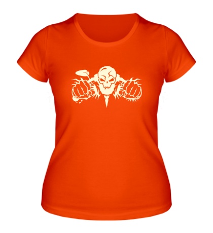 Женская футболка «Мертвый мотоциклист, свет»