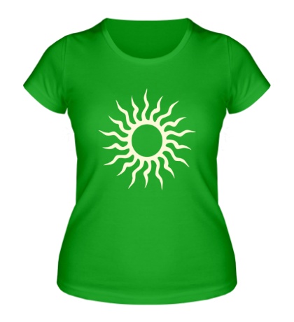 Женская футболка Солнце узор свет