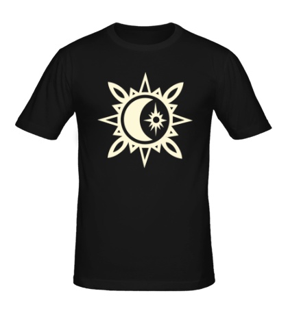 Мужская футболка Исламский полумесяц, свет