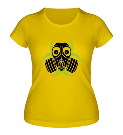 Женская футболка Радиация и противогаз