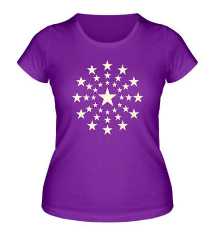 Женская футболка «Звездный взрыв, свет»