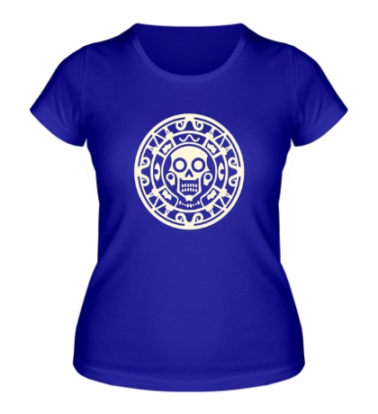 Женская футболка «Ацтекская руна, свет»