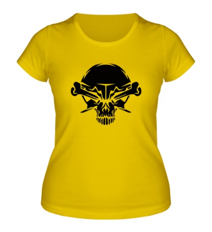 Женская футболка «Череп инопланетянина»