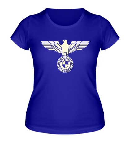 Женская футболка Орел со знаком БМВ, свет